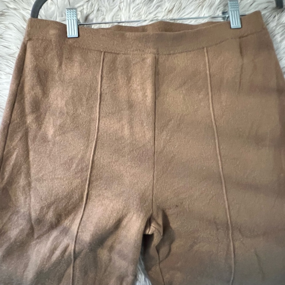 Theory Camel Merino Wool Pants